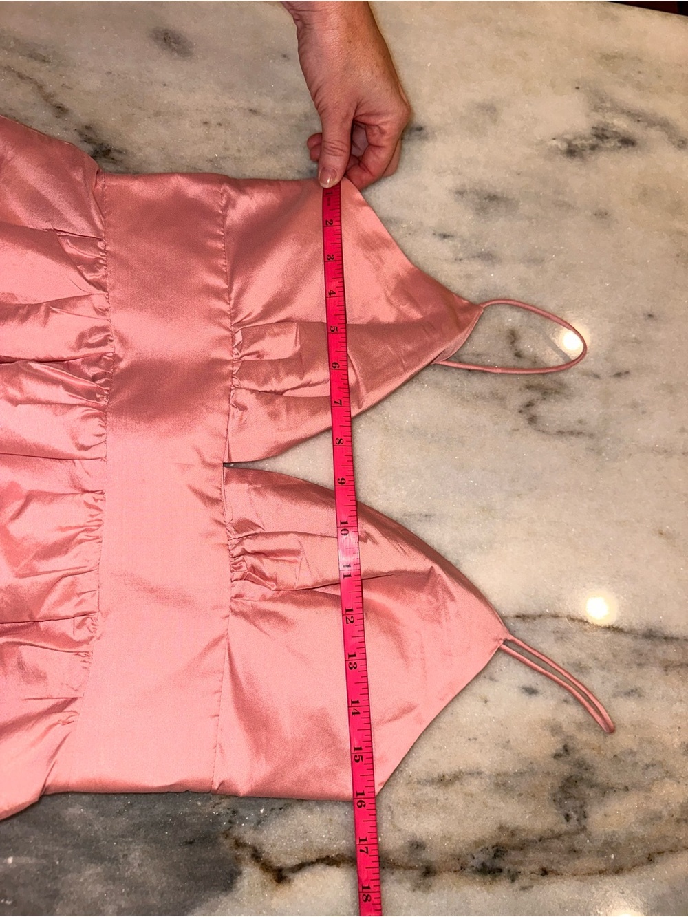 LulaKate Size 8 Plunge Neck Sleeveless Fit & Flare Dress in Pink - Picture 9 of 11